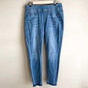 NYDJ Sculpt Curves 360 Pull On Jeggings Blue Jeans Size 8